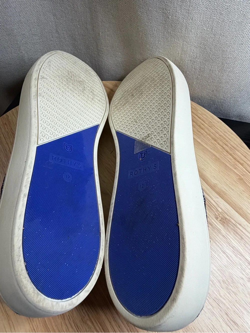 Rothy’s women’s Riviera Pinstripe shoes
